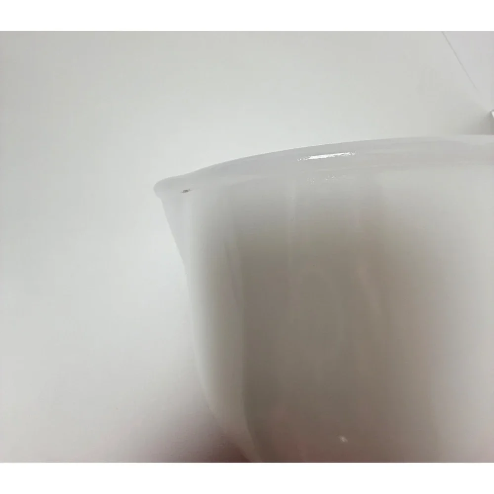 Vintage Glasbake Sunbeam White Milk Glass‎ Mixer Bowl 20CJ Made USA